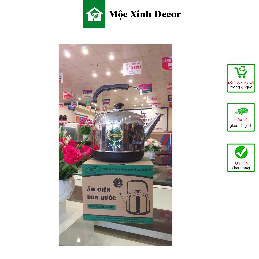 Ấm điện đun nước siêu tốc 5l tự ngắt khi sôi hàng cty bh 12 tháng