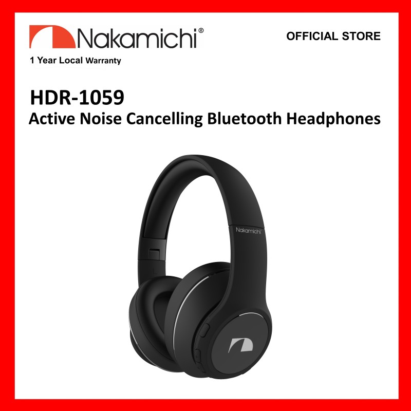 Nakamichi HDR1059 Active Noise Cancelling Bluetooth Headphones Singapore