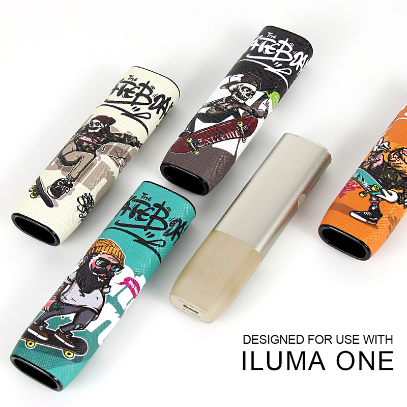 IQOS3 Iluma One Leather Case Skeleton Design Holster LUMA Soft Sleeve 4 Colors