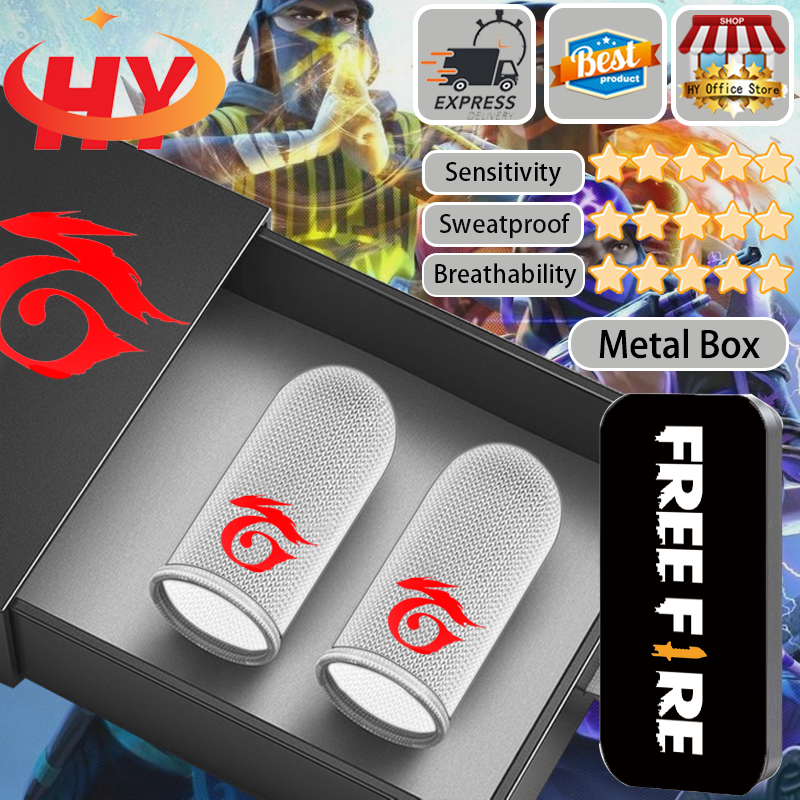 【COD】HY【Free Fire】Gaming Finger Sleeve gloves Touch thumb (2PCS) Anti-Sweat PUBG COD Call of duty Mobile legends state of survival ราคา  13 บาท*ส่งฟรี