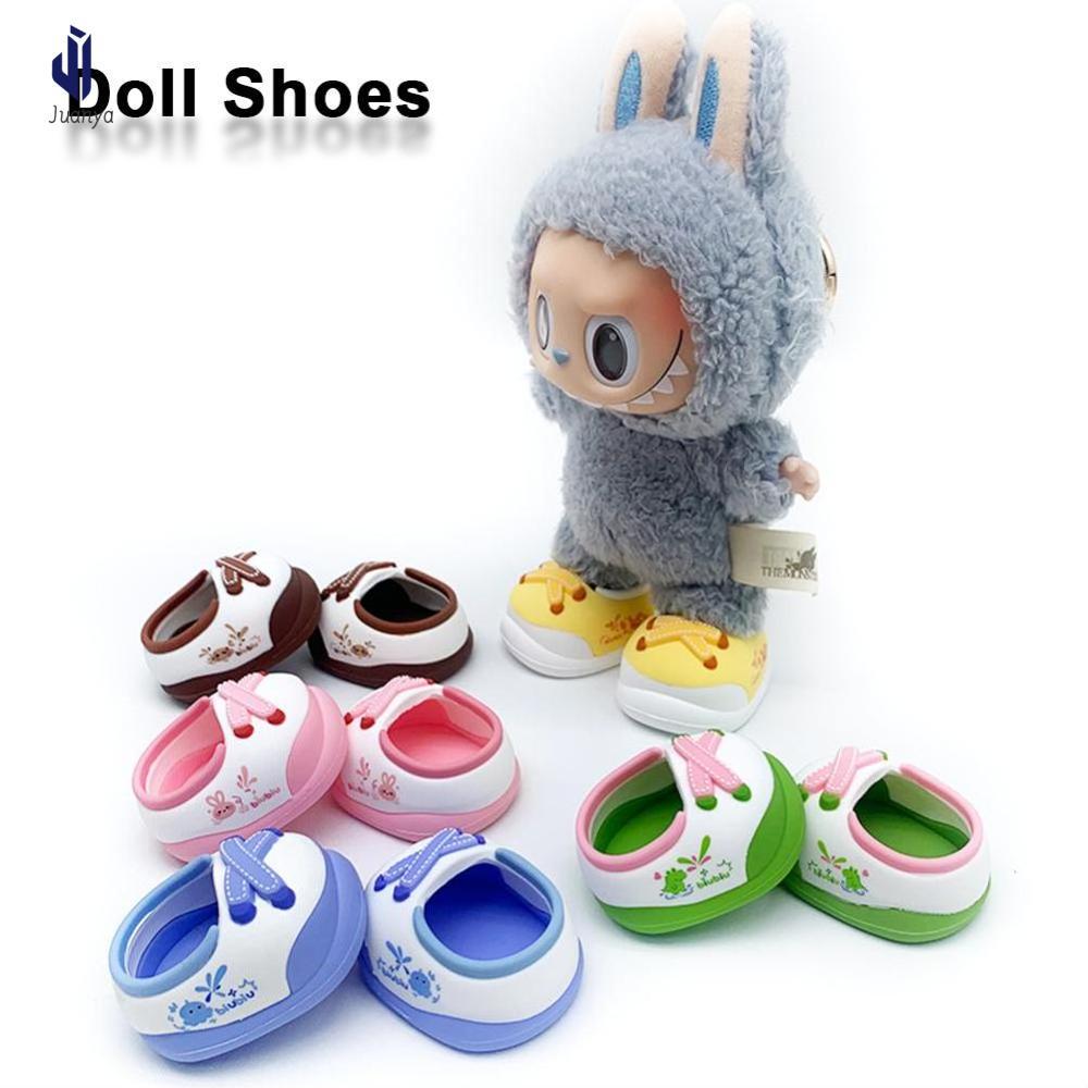 Juanya giải phóng mặt bằng 20cm bông Giày đi bộ bông búp bê giản dị Giày thể thao giày dễ thương hoạt hình bông Giày búp bê