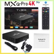 MXQ Pro 4K Android TV Box with Dual WiFi, 4+32GB
