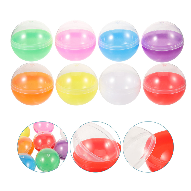 Creamnin Round Capsules Twisting Plaything Ball Fillable Easter Eggs