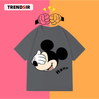 TrendSir NEW เสื้อยืดคู่ เสื้อยืดแฟชั่น Disney Mickey เนื้อผ้าดี100% Cotton 9สี M-3XL