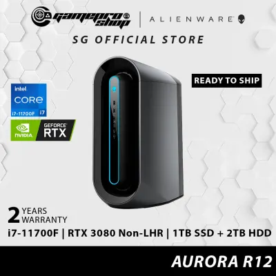 [Ready Stock] Dell Alienware Aurora R12 Gaming Desktop - i7-11700F | RTX 3080 | 1TB SSD + 2TB HDD | W10 | 2Y On-Site