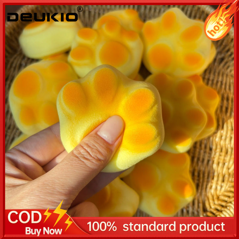 DEUKIO Squishy Cheese Bread Toy Soft Slow Rebound Stress Relief Simulation Food Fun Fidget Toy ราคา 31 บาท*ส่งฟรี