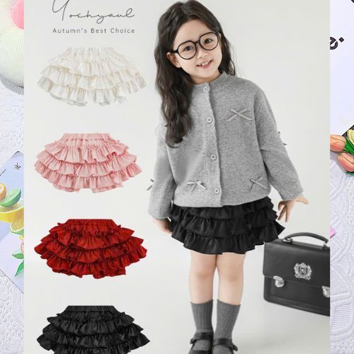 Chân váy xoè 3 tầng bé gái Chân váy bé gái xếp ly bồng bềnh siêu đẹp cho bé 10-28kg