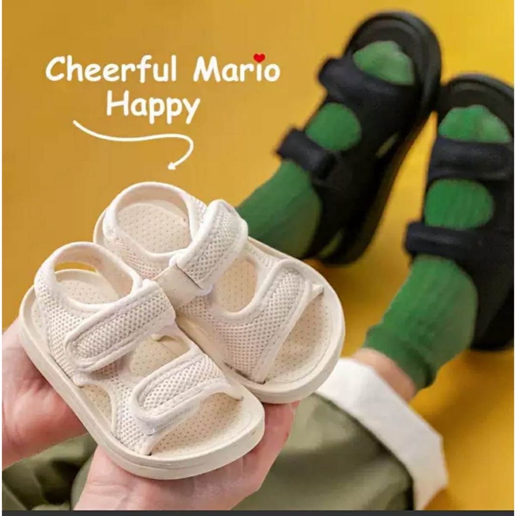 Dép sandal cho bé Cheerful Mario dép cho bé trai bé gái chống trơn