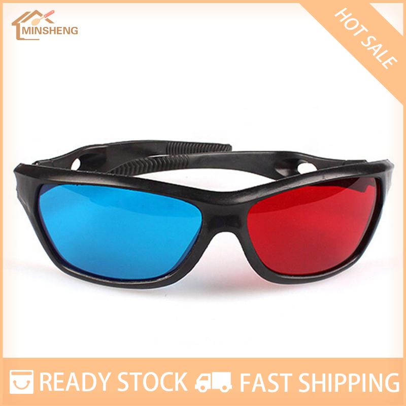 MIH ✨ COD ✨ แว่นตา3D สีแดงสีน้ำเงินสีดำสำหรับมิติ anaglyph TV ภาพยนตร์ DVD เกม - ยี่ห้อ AACAR ราคา 21 บาท*ส่งฟรี