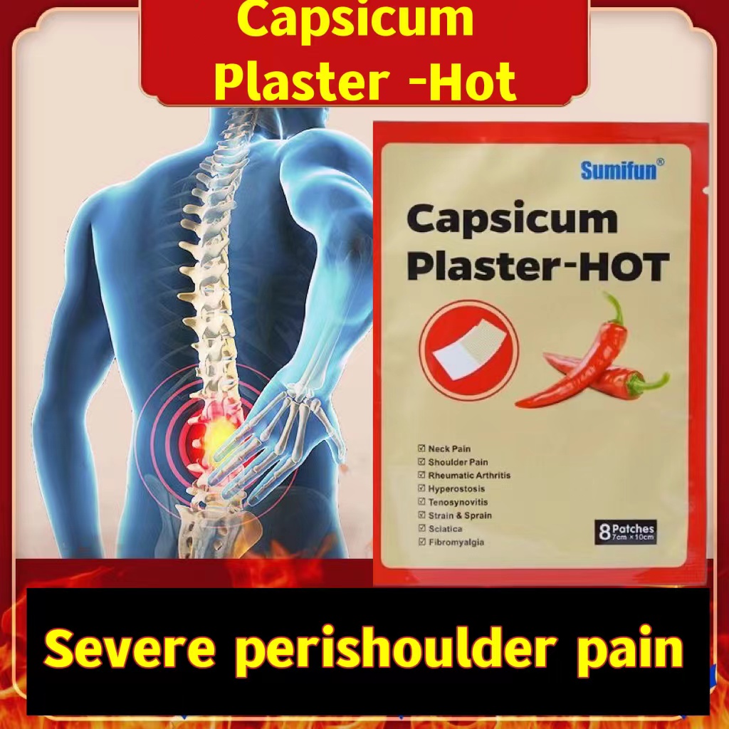 (HCM)Miếng Dán  Pain Relief Patch với ớt, Giảm Đau Nhức Xương Khớp Hiệu Quả-1 Hộp 8 miếng