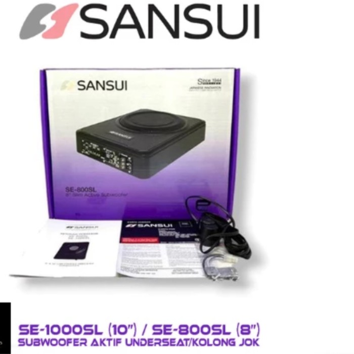 SUBWOOFER KOLONG AKTIF 10INCH SANSUI (SUB AKTIF SLIM BAWAH JOK)-desshop99 Harga 1,490,000 rupiah*Gratis Ongkir