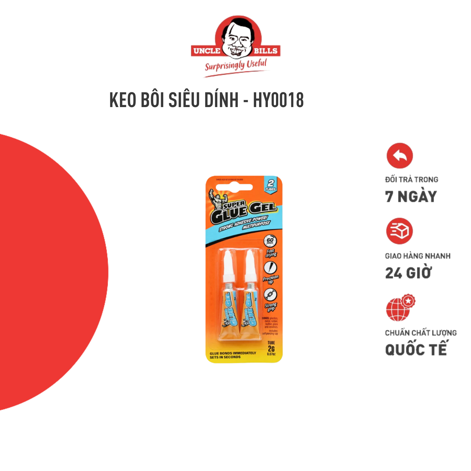 Bộ 2 ống keo siêu dính ubl hy0018