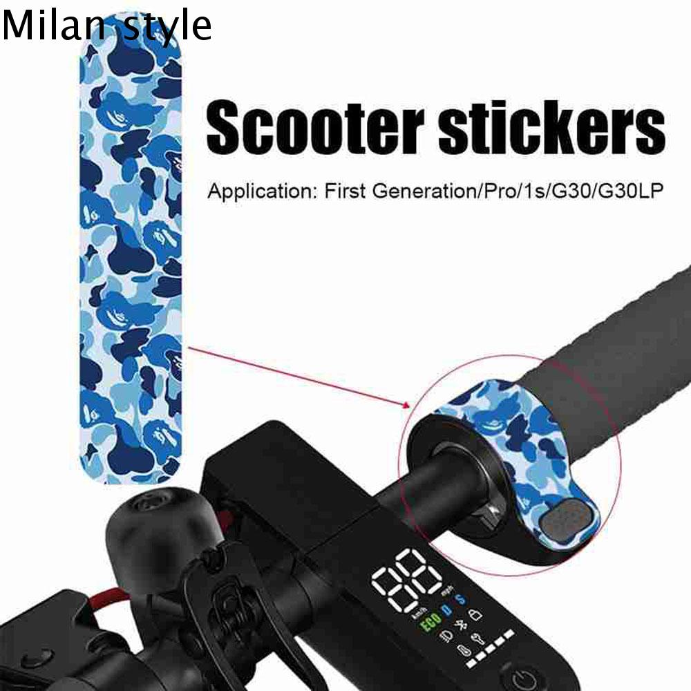 MILAN Sáng tạo Phụ kiện xe tay ga Xe điện Nhãn dán bảo vệ Bộ phận xe tay ga Hình dán xe tay ga Hình dán ngón tay tay ga xe tay ga