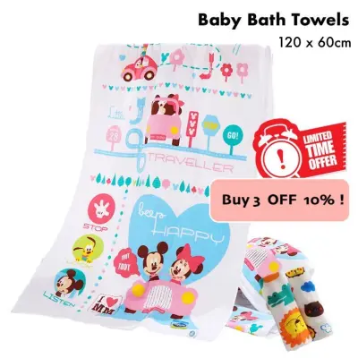 Baby Towels Cute Kids Bath Towel Children Muslin Gauze Bath Towels Water Absorbing Washcloths