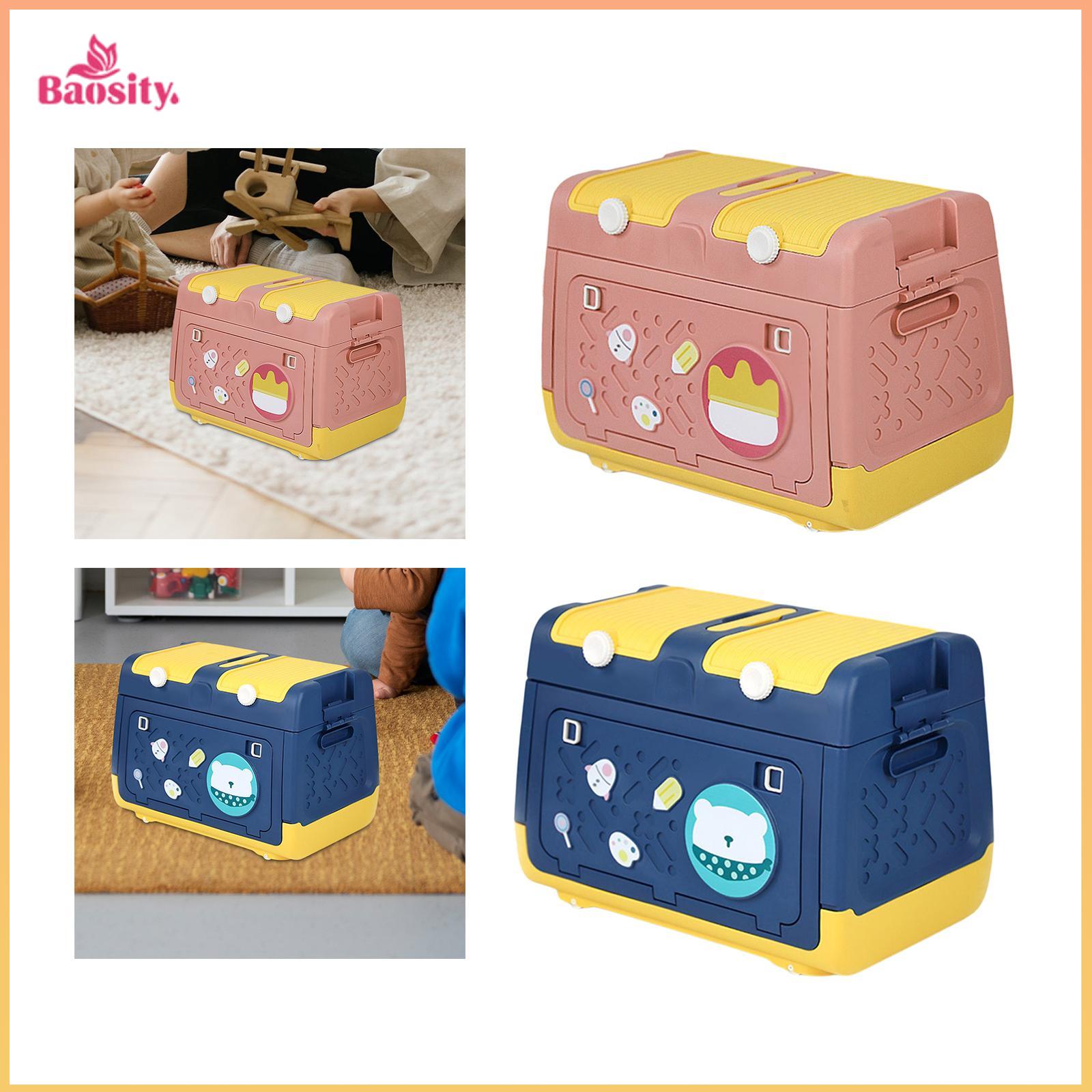 Toy Storage Box with Wheels Container Multipurpose Lidded Storage Bins Cute for Playroom Kids Nursery Dolls ราคา 2,804 บาท*ส่งฟรี