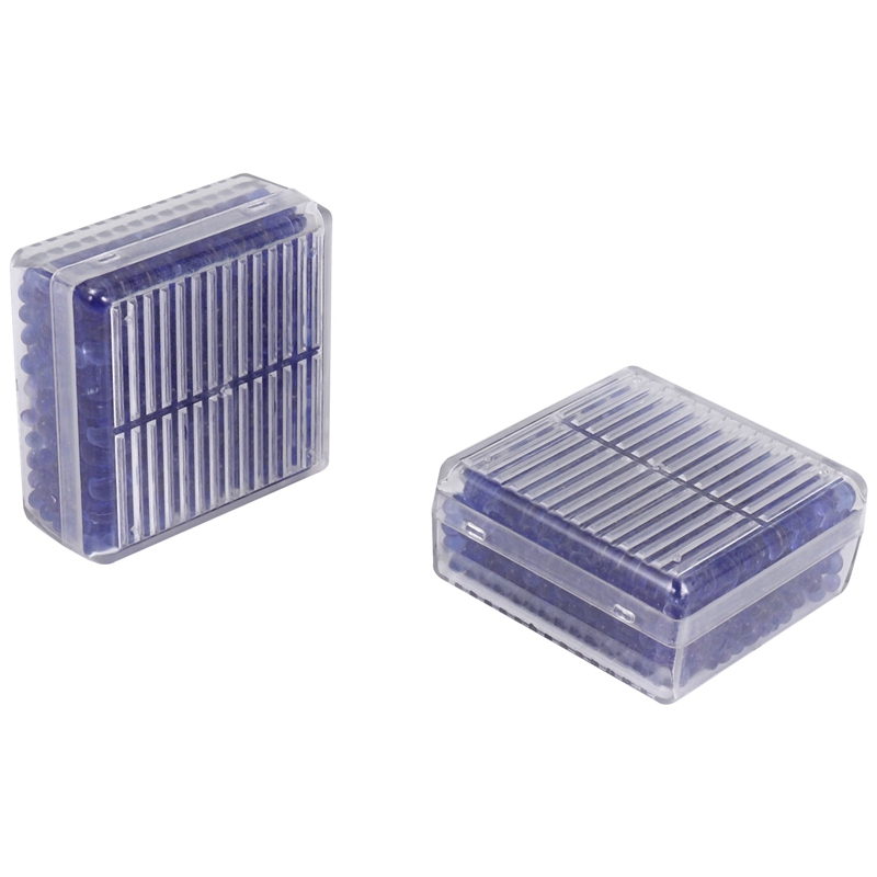 2pcs Blue Indicating Silica Gel Desiccant Moisture For Absorb Box Reusable