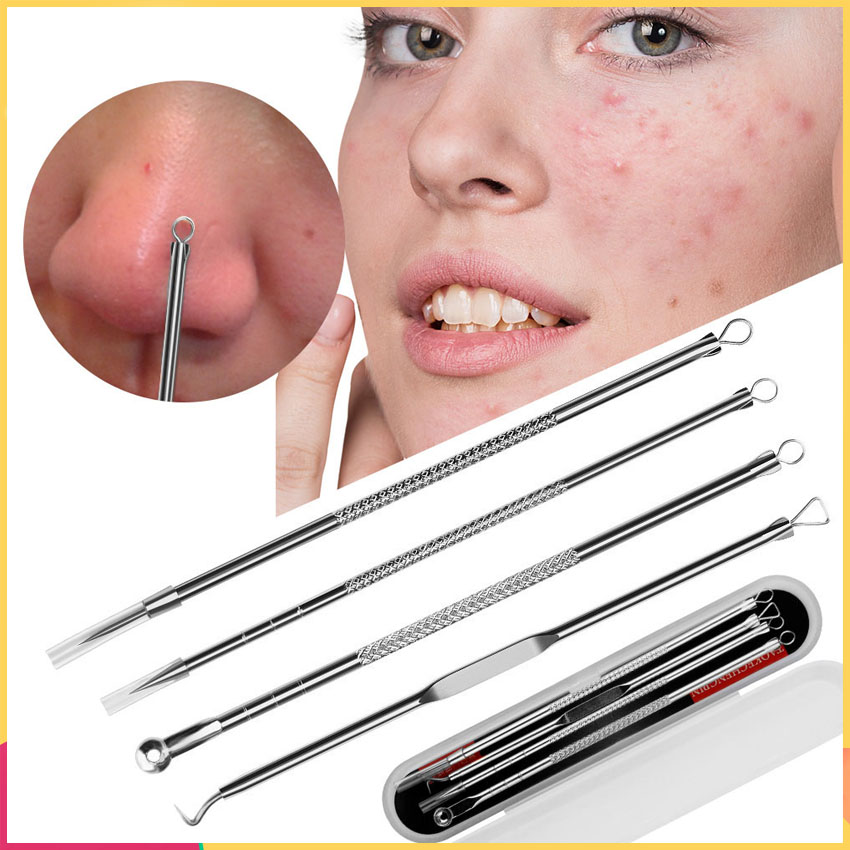 Professional Blackheads Whiteheads Remover Extractor Acne Comedone Skin  Tool Kit