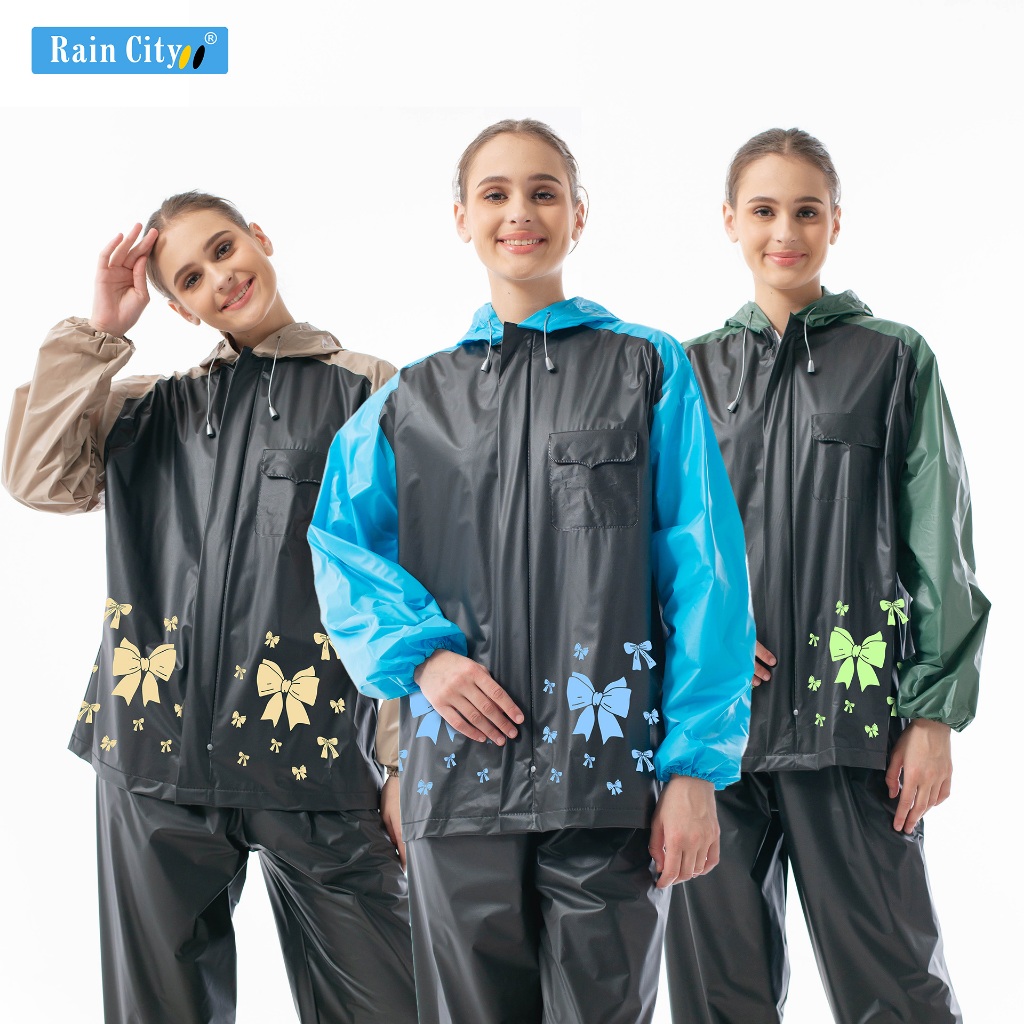 Rain City Jas Hujan Setelan Atlantic Pita | Jas Hujan Coquette Lucu Harga 59,900 rupiah*Gratis Ongkir