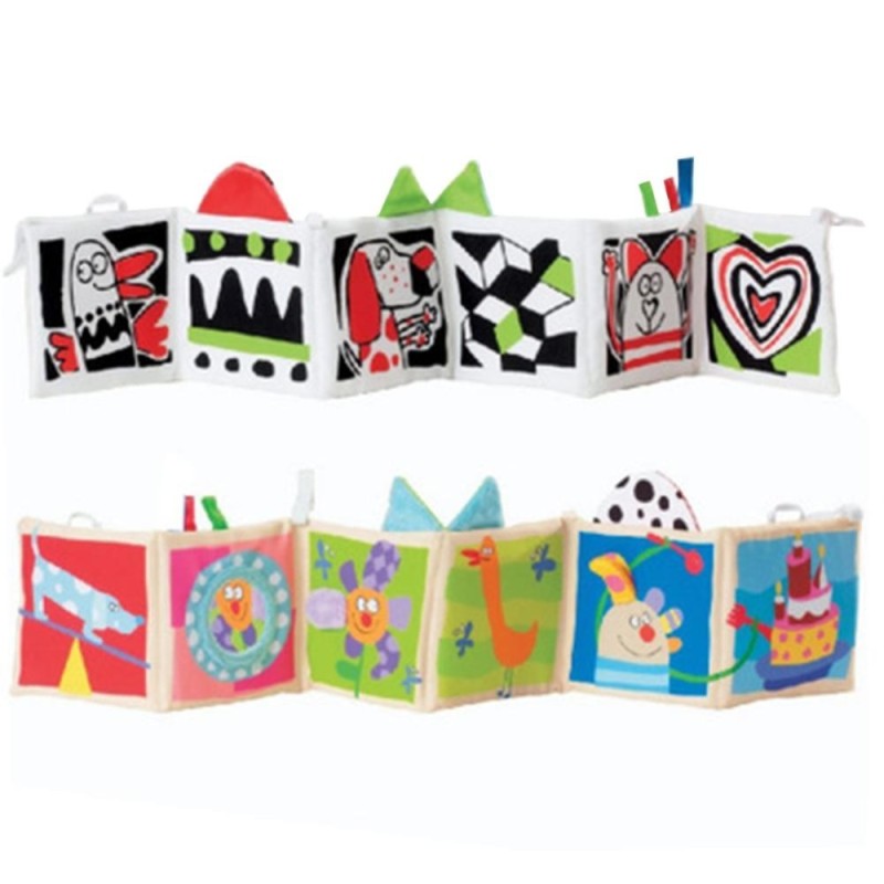 Fang Fang Baby Toys Crib Bumper Baby Cloth Book Baby Education Book - 2# - intl