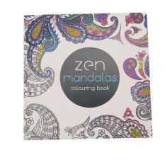 LALANG Secret Garden Zen Mandalas Painting Coloring Book English Edition 24 Pages