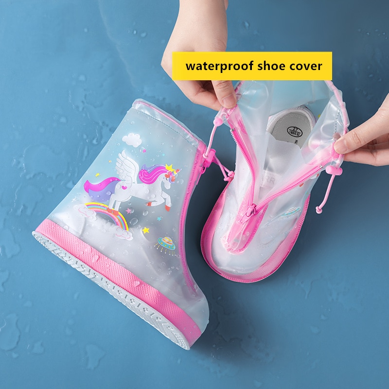 1 Pair Adorable Dinosaur Children Shoes Covers Comfortable Rain Shoes Covers Reusable Wear-resistance Kid Waterproof Shoe Covers ราคา  474 บาท*ส่งฟรี
