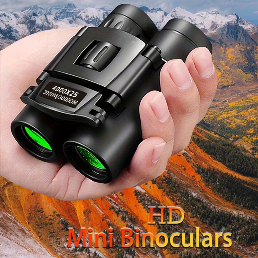 4000x25 Binoculars HD Portable Foldable High Quality Telescope For Travel Hiking Bird-watching Concerts ราคา 401 บาท*ส่งฟรี