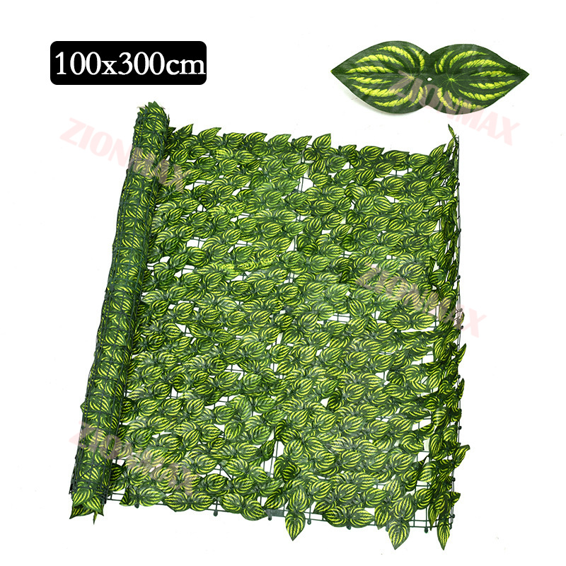 1M x 3M Daun plastik rambat dinding/Daun Dinding semangka/ Daun artifisial /daun rambat plastik 10 meter/daun rambat 3 meter/daun rambat dinding/ Daun dekorasi
