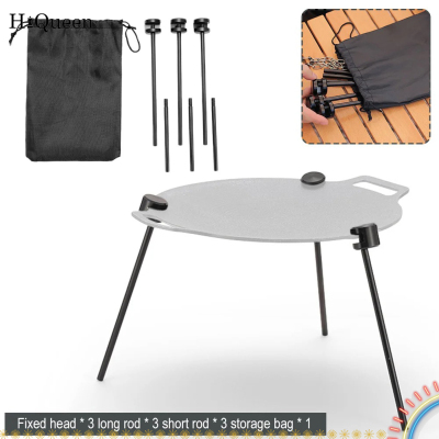 Triangle Bbq Rack HiQueen Outdoor BBQ Tray Stand, Adjustable Triangular Bracket Aluminum ...