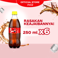 Coca-Cola Original - Minuman Soda Rasa Kola - Botol 250ml - x6 Pcs