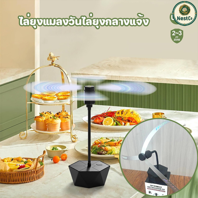 NestCo COD ไล่ยุงแมลงวันไล่ยุงกลางแจ้ง ใช้ถ่าน/USB สามารถเปลี่ยนทิศทางได้ สําหรับปิกนิก กลางแจ้ง เครื่องไล่แมลงวันไฟฟ้า ราคา 131 บาท*ส่งฟรี