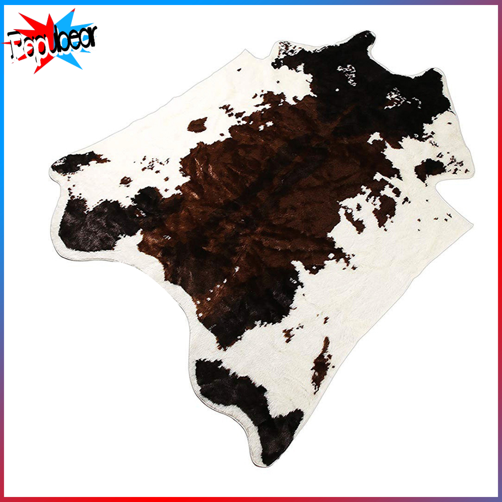 Cow Tiger Print Area Rug Non-slip Carpet Bedroom Office Livingroom Floor Mat ราคา 1,393 บาท*ส่งฟรี