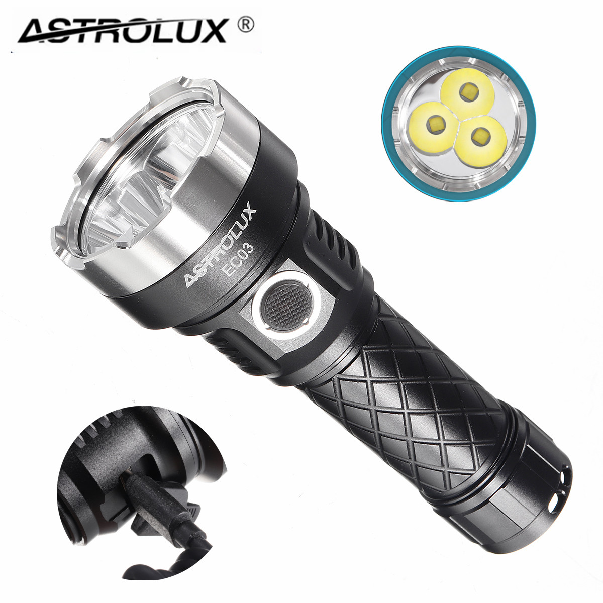 Astrolux EC03 3x XHP50.2 6700LM SST40 Đèn Pin EDC Nhỏ Gọn Có Độ Sáng Cao