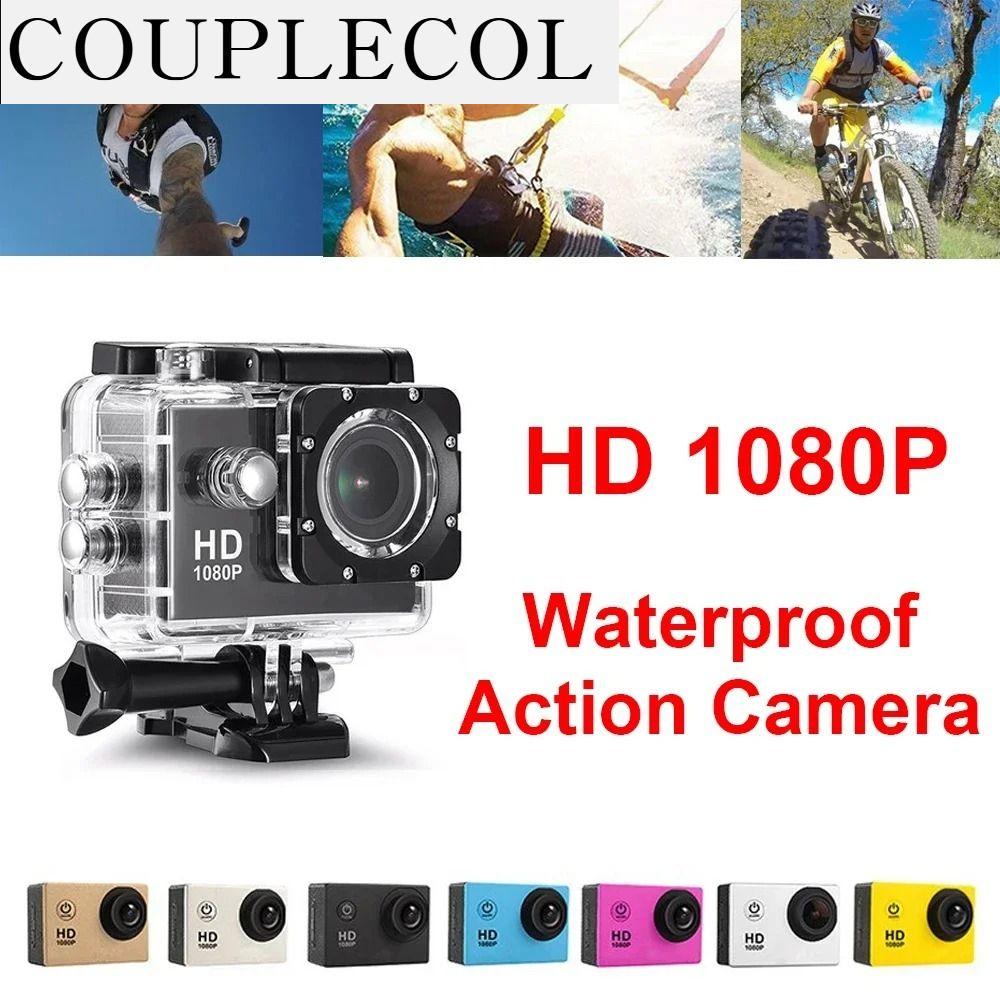 กล้องแอคชั่นแคม กล้องบันทึกกิจกรรมกลางแจ้ง COUPLECOL Full HD 1080P อัลตร้า มินิมินิ กล้องสำหรับกีฬา ตรวจจับการเคลื่อนไหว A7 กล้องถ่ายวิดีโอกันน้ำใต้น้ำ การดำน้ำกลางแจ้ง