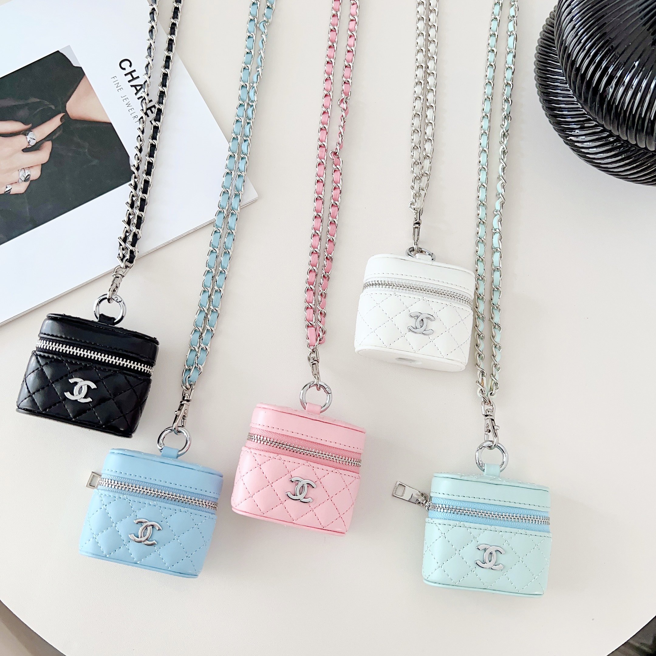 C mô hình phong cách cổ điển da trường hợp bìa Tai nghe dây kéo trường hợp bìa cho AirPods Pro 2 AirPods Pro AirPods 3 AirPods 1/2