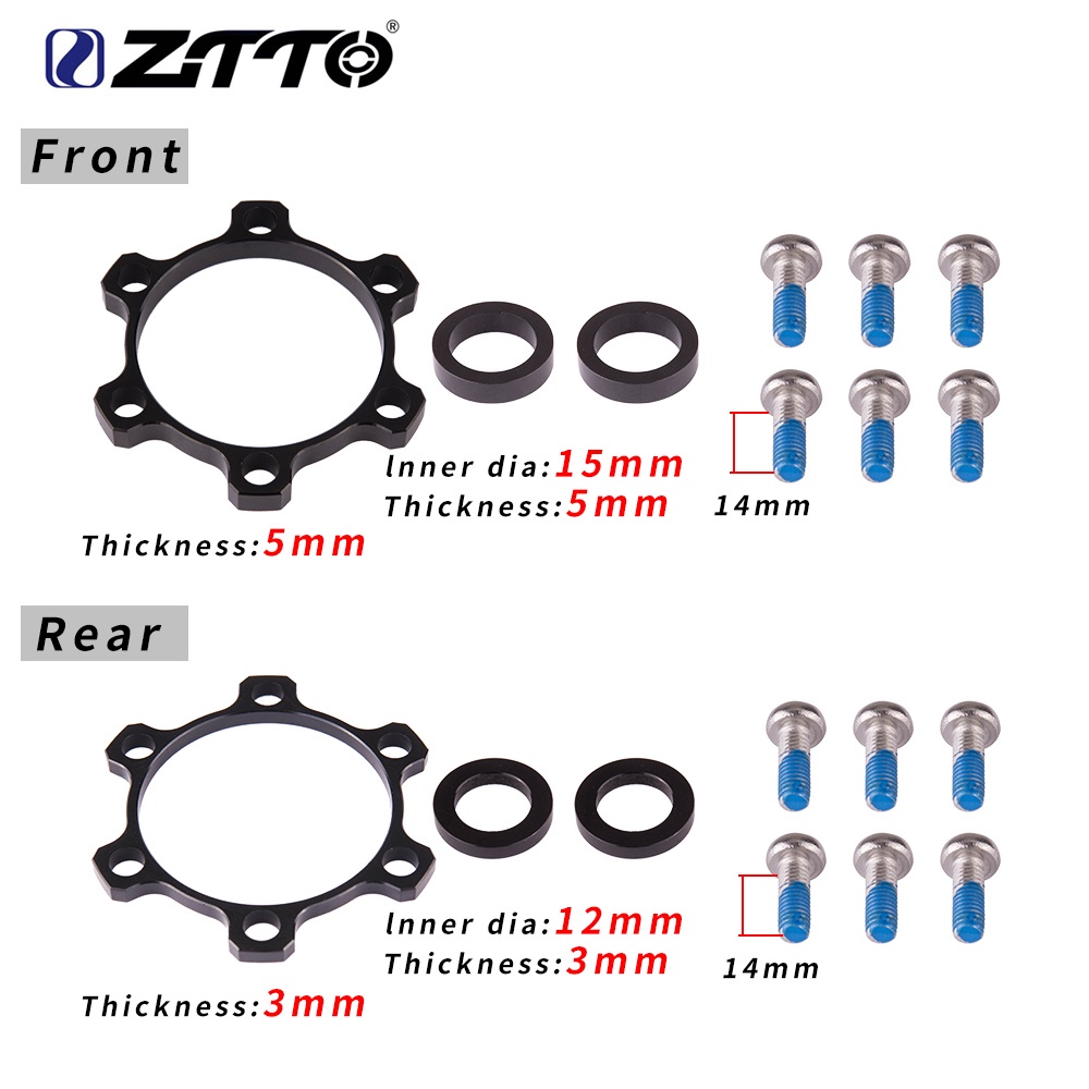 Ztto อะแดปเตอร์บูสท์ฮับจักรยาน 100x15 เป็น 110x15 142x12 เป็น 148x12 110 148 15 มม. 12 มม. 6 สลักเกลียวมาตรฐาน สําหรับจักรยานเสือภูเขา ราคา 145 บาท*ส่งฟรี