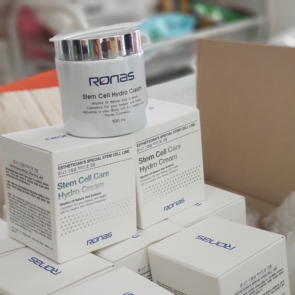 Kem dưỡng da ronas tế bào gốc dưỡng ẩm da mặt ronas stem cell care hydro cream 100ml