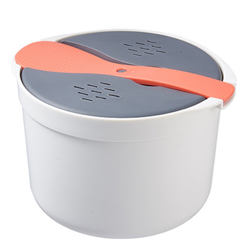 [Waanon]Portable Food Container Multifunction Steamer Microwave Oven Rice Cooker Bento Lunch Box Steaming Utensils