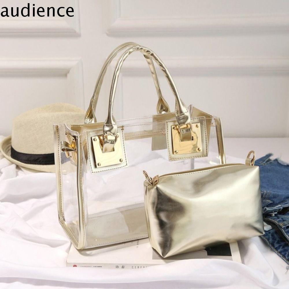 AUDIENC ฤดูร้อนฤดูร้อนฤดูร้อน ถุงถุงใส พีวีซีพีวีซี โปร่งใสโปร่งใส กระเป๋าถือสำหรับผู้หญิง แฟชั่นสำหรับผู้หญิง กระเป๋าคลัทช์ กระเป๋าสะพายไหล่แมสเซนเจอร์ เทศกาลสงกรานต์ ราคา 342 บาท*ส่งฟรี