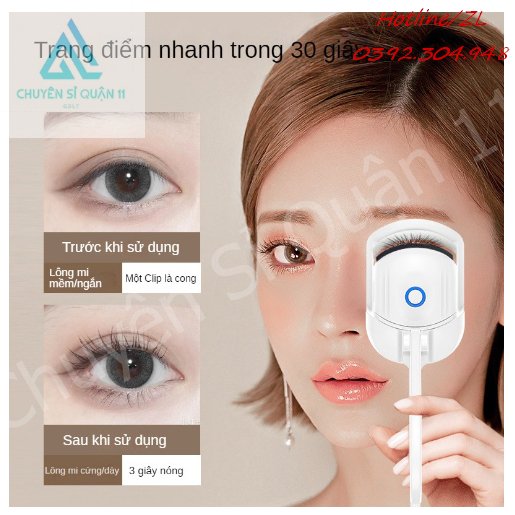 Máy uốn mi giữ nếp lâu bằng hai chế độ nhiệt dễ dàng sử dụng uonmi