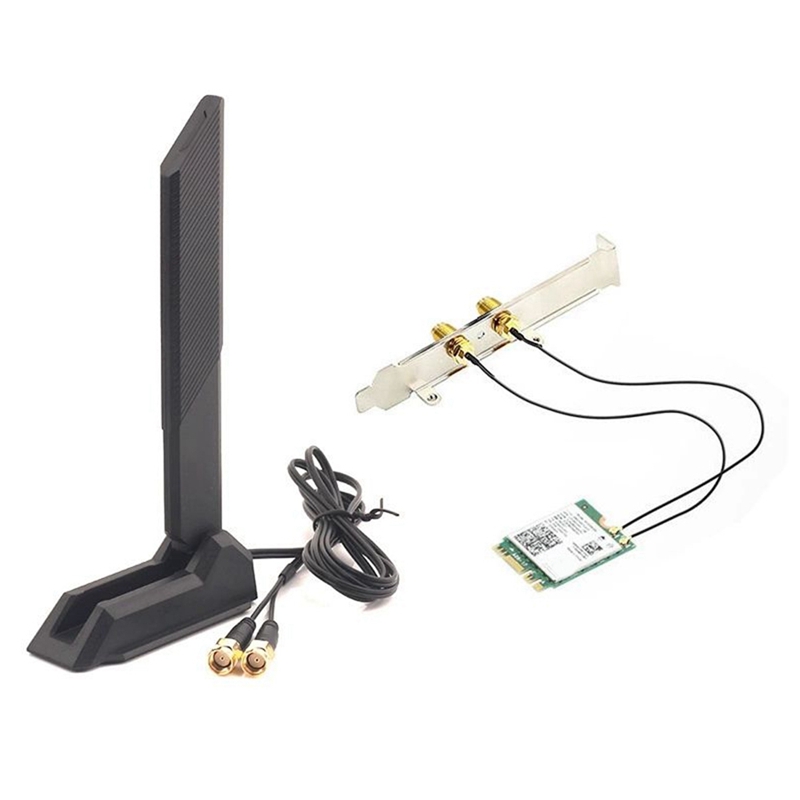 AX210 WiFi 6E Tri-Band Support 5Ghz/6GHz/2.4G 5374Mbps Network Adapter with Foldable Extension Antenna Mounting Bracket Giá 843,000 Đồng*Miễn phí vận chuyển