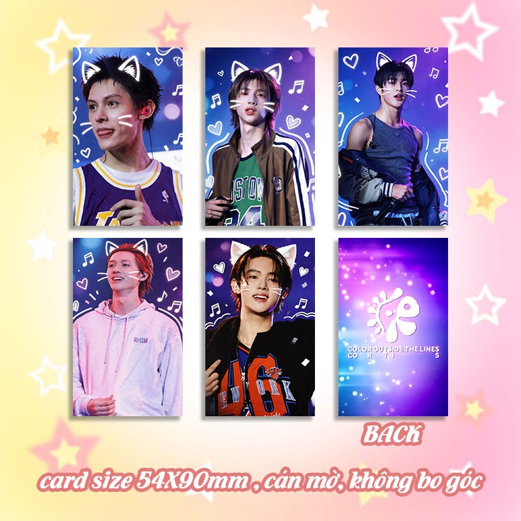 BOX MIX 50 CARD DES CORTIS photocard Cỏ Tí lúm kẹo Seonghyeon Keonho Martin James Juhoon