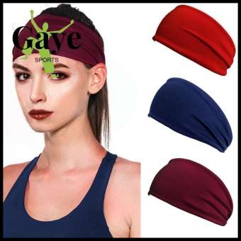GS 19 màu An toàn thể thao Hấp thụ Dây buộc tóc Yoga Băng đeo đầu đi xe đạp Băng đô thể thao Vận động viên Sweatband