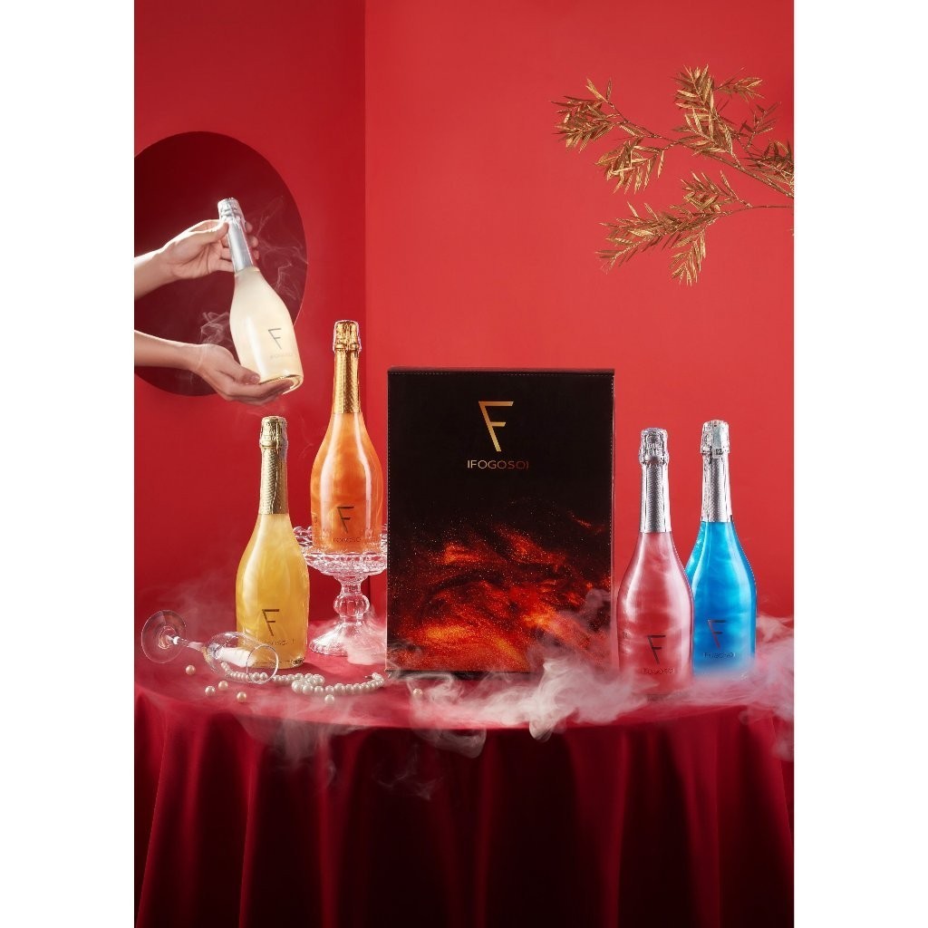 Set quà tặng 2 chai vang Sparkling Wine Tây Ban Nha Fogoso (vang nổ)