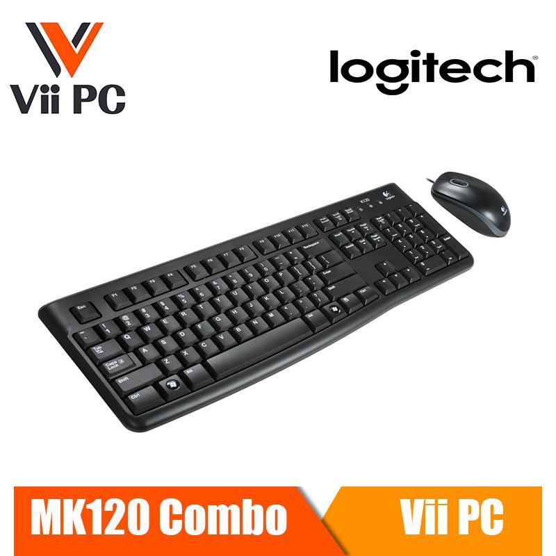 Logitech MK120 Wired USB Keyboard and Mouse - Black (3 Years Warranty) Singapore
