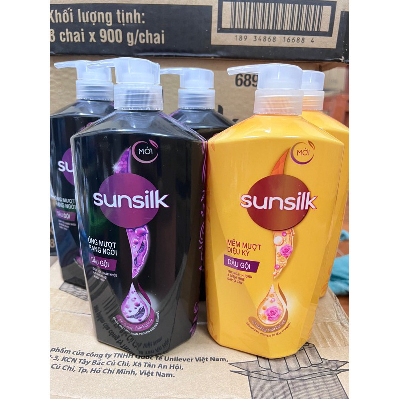 Dầu gội Sunsilk 450gr đen và vàng xả kho