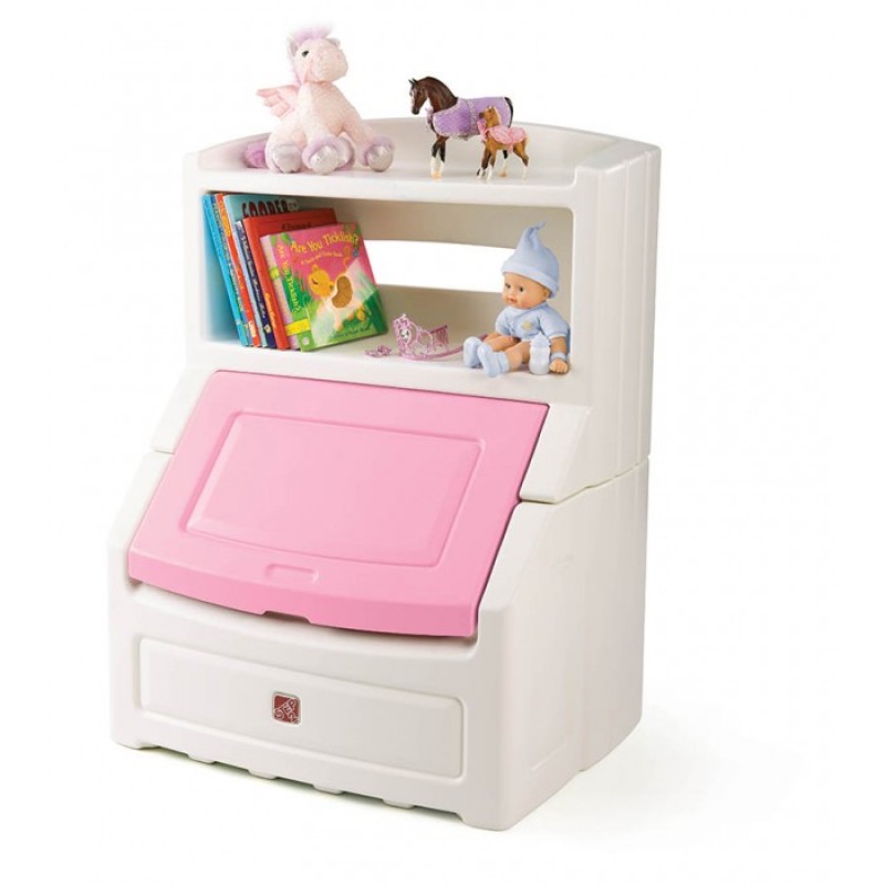 Step2 Lift & Hide Bookcase Storage Chest (Pink)
