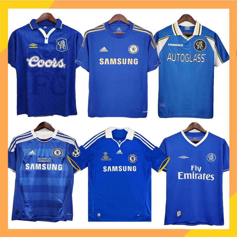 *Áo Bóng Đá Chelsea Phong Cách retro Cá Tính