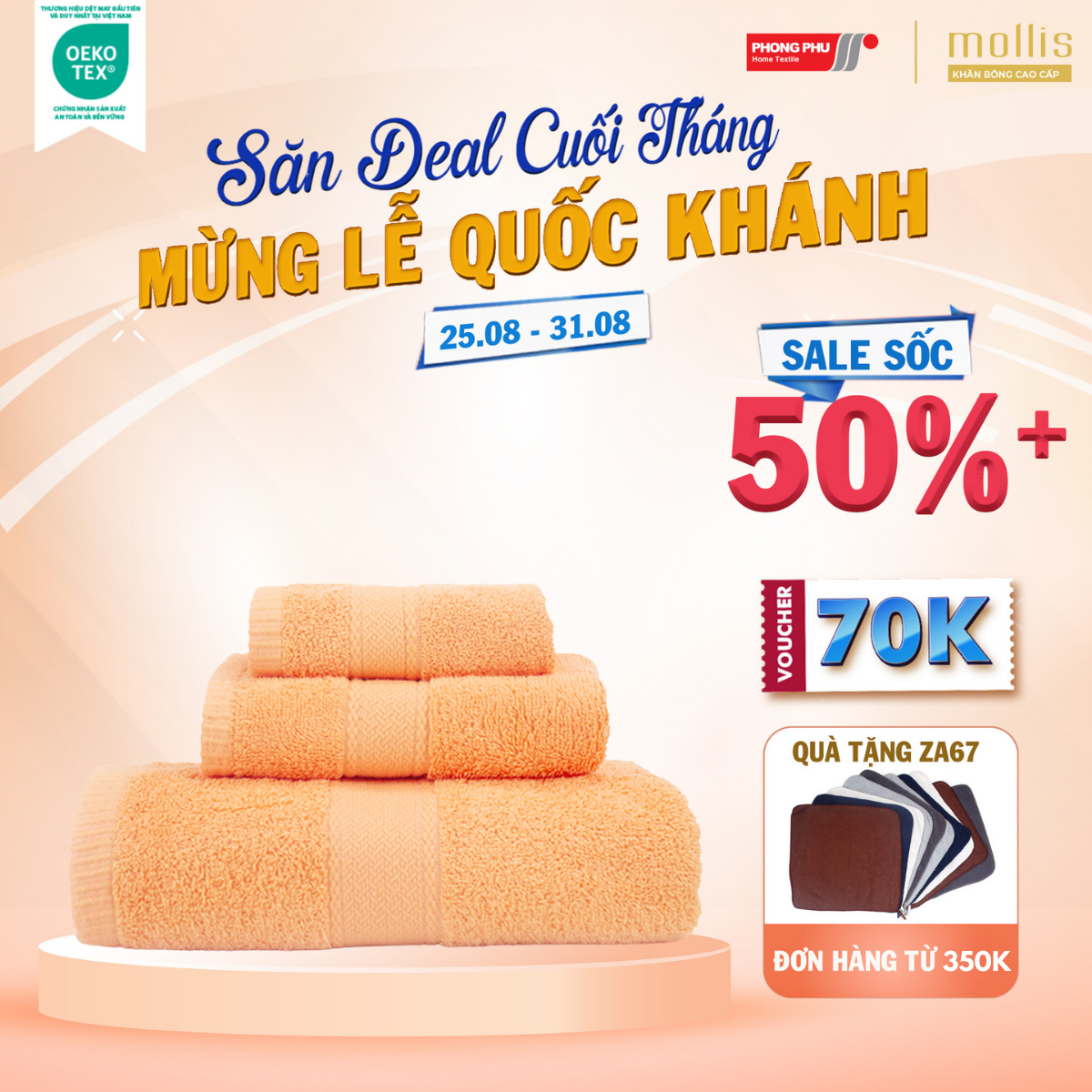 Khăn Tắm Mollis Cotton 60x120cm Khăn Cao Cấp Mềm Mịn Thấm Hút Không Ra Màu Không Xù Đồ Lông Gia Đình Spa Khách Sạn B853