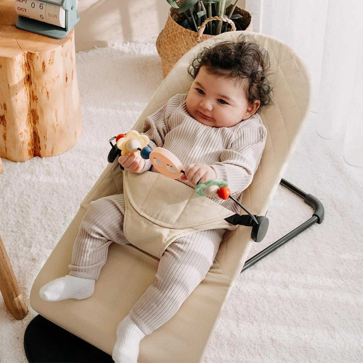 Baby Bouncer Foldable Adjustable Rocker Ayunan Bayi - OW40