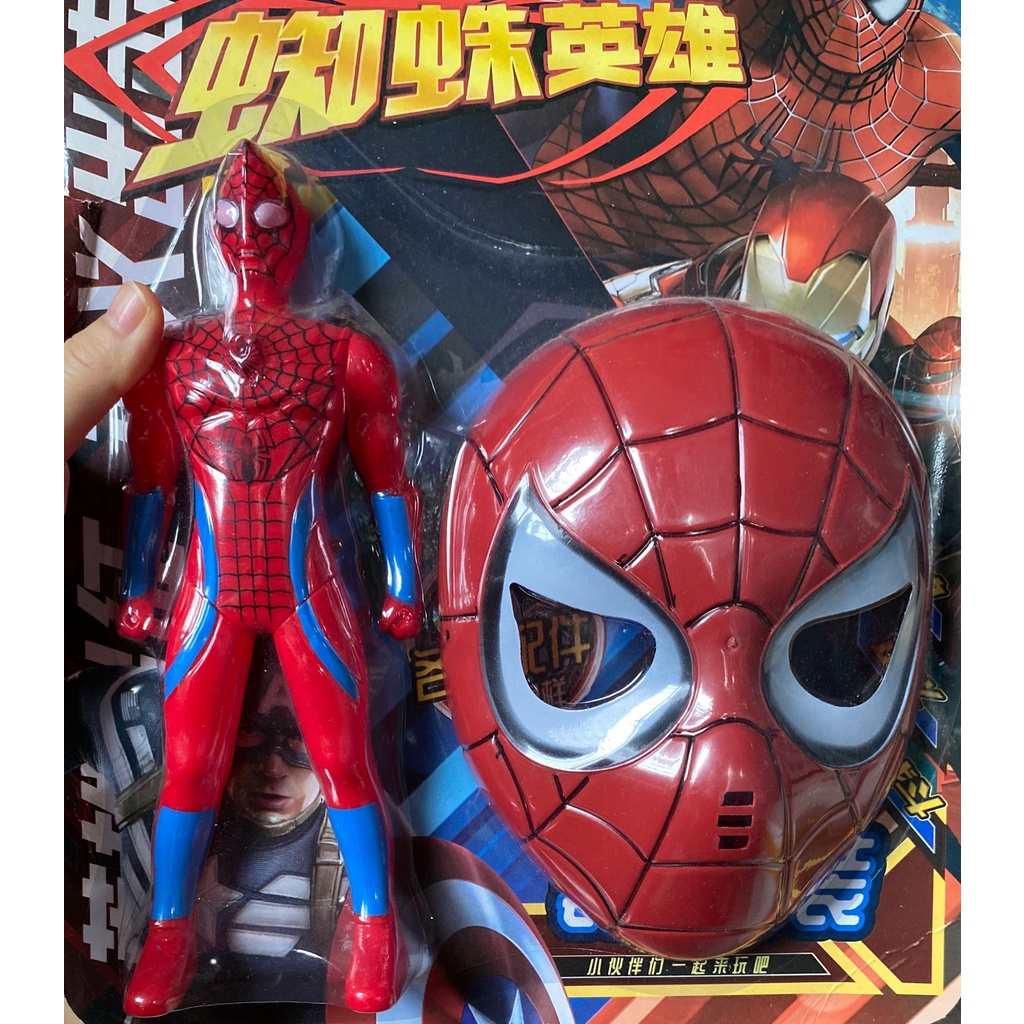 Mặt nạ người nhện - Vỉ đồ chơi hóa trang Spiderman cho bé - Thư Viện Đồ Chơi